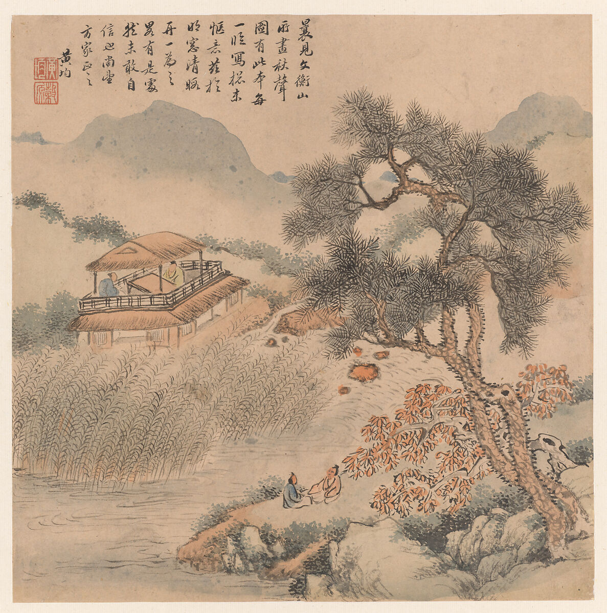 Landscapes after old masters, Huang Jun (Chinese, 1775–1850), Album of eight leaves; ink and color on paper, China