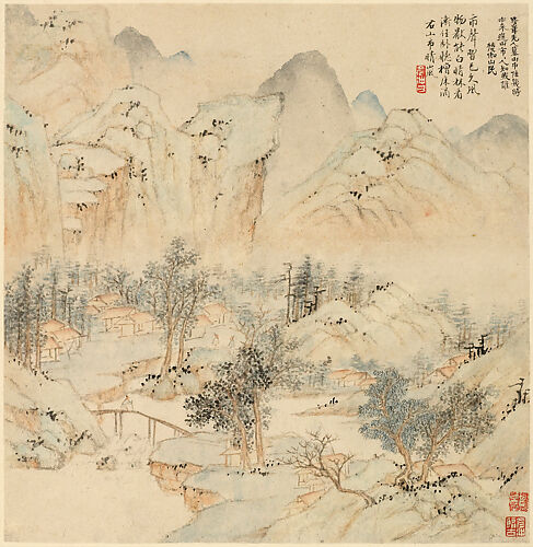Evening Bell from a Mist-Enshrouded Temple, from Eight Views of Xiao and Xiang