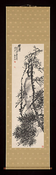 The Two Purities, Wu Changshuo (Chinese, 1844–1927), Hanging scroll; ink and color on paper, China