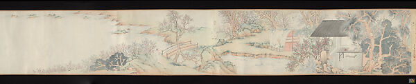 Dreaming of Flowers, Zhai Jichang (Chinese, 1770–1820), Handscroll; ink and color on paper, China 