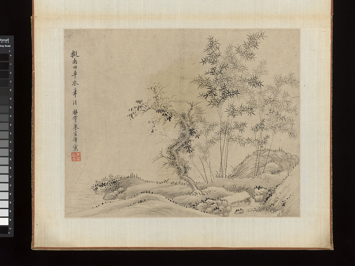 Landscapes, Zhu Henian (Chinese, 1760–1844), Album; ink and color on paper, China