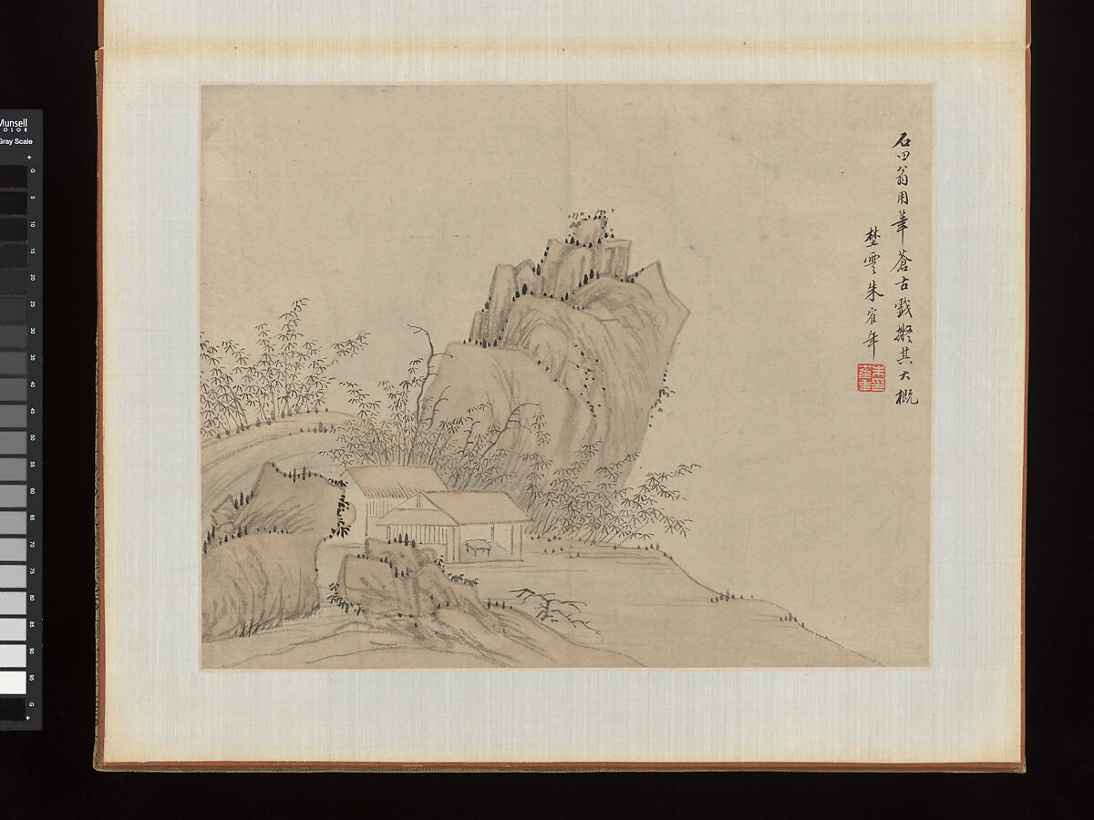 Landscapes, Zhu Henian (Chinese, 1760–1844), Album; ink and color on paper, China