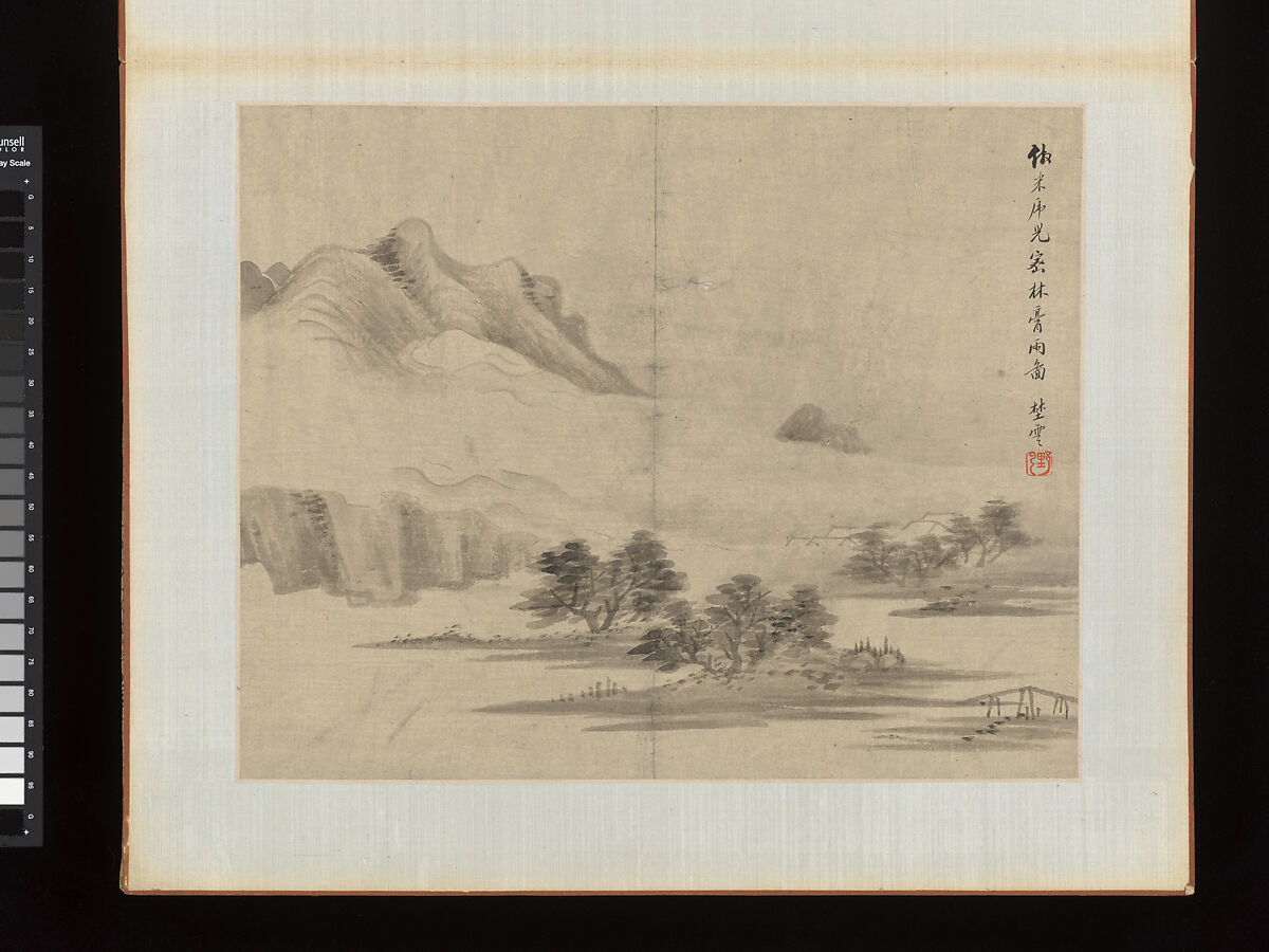 Landscapes, Zhu Henian (Chinese, 1760–1844), Album; ink and color on paper, China