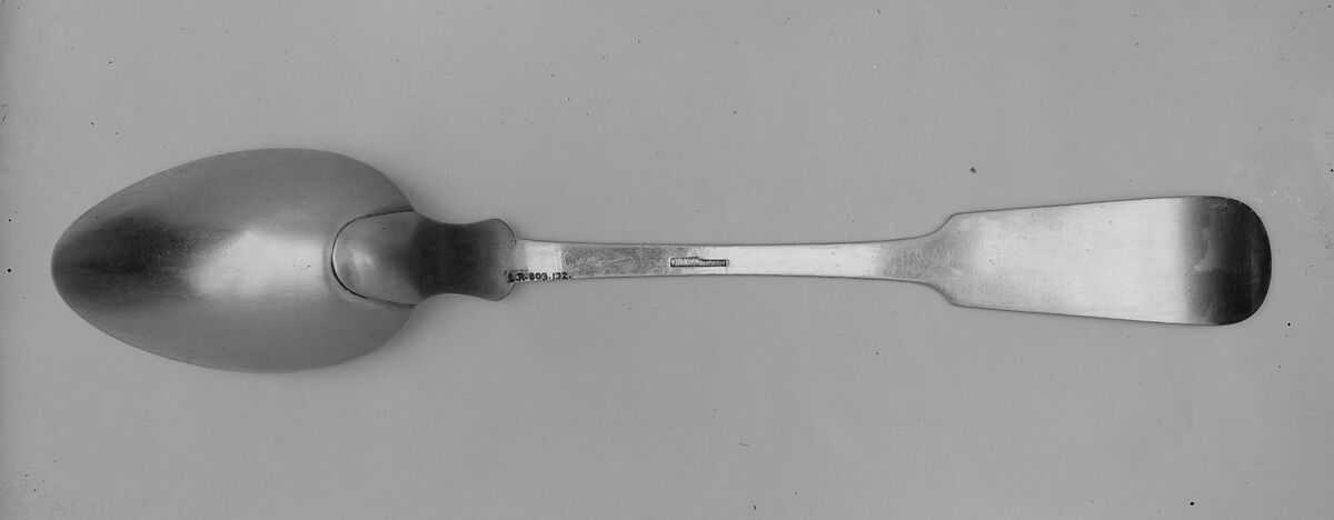 Serving Spoon, William Thomson (1777–1833), Silver, American 
