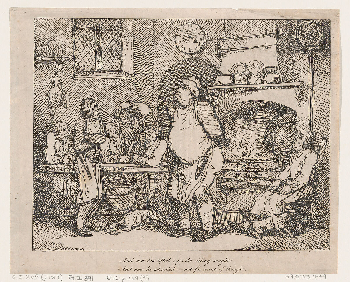 Thomas Rowlandson | And Now His Lifted Eyes The Ceiling Sought... | The ...