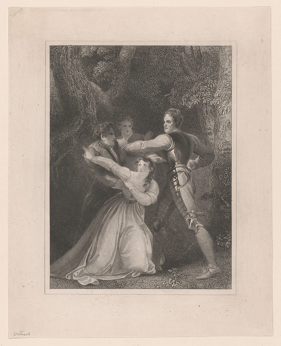 Two Gentlemen of Verona (Shakespeare, Act V, Scene IV), William Henry Watt (British, 1804–1845), Engraving 