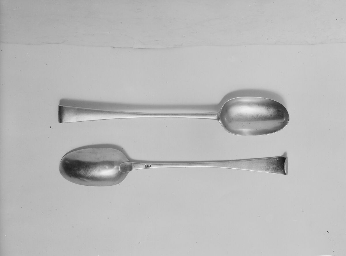 Serving Spoon, Jonathan Clarke (1705–1770), Silver, American