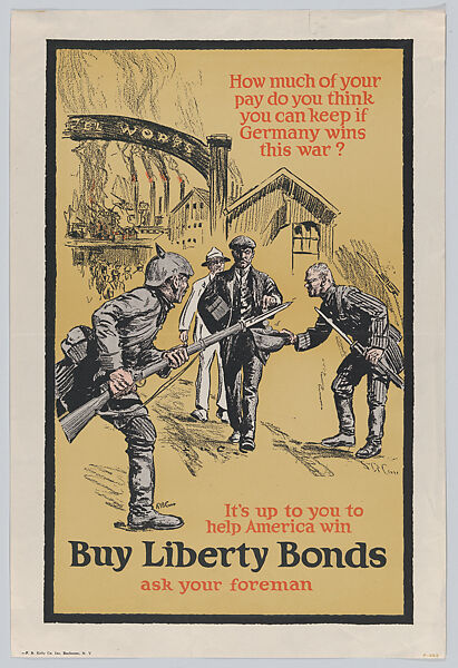 Buy Liberty Bonds, F. B. Kelly Company, Inc., Commercial color lithograph 