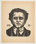 Portrait of Antonio Gramsci used in 'El Libro Negro del Terror Nazi' (The Black Book of Nazi Terror)