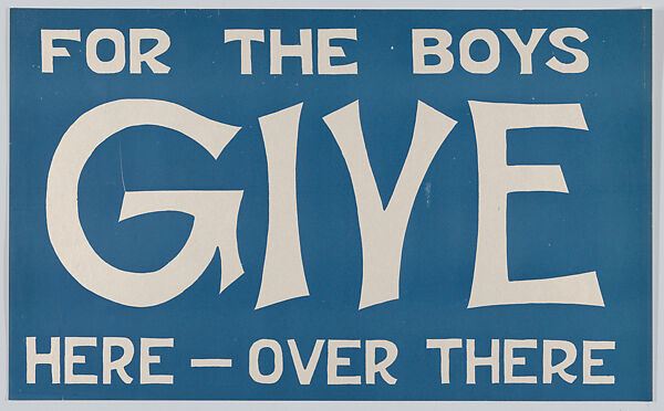 Give, Anonymous, American, 20th century, Commercial color lithograph 