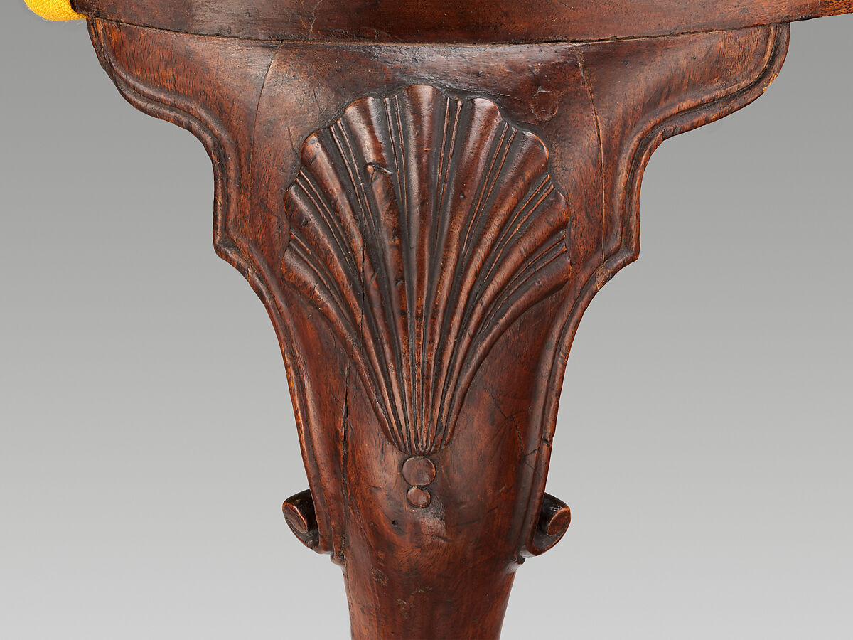 Settee, Walnut, yellow pine; upholstery (modern), American