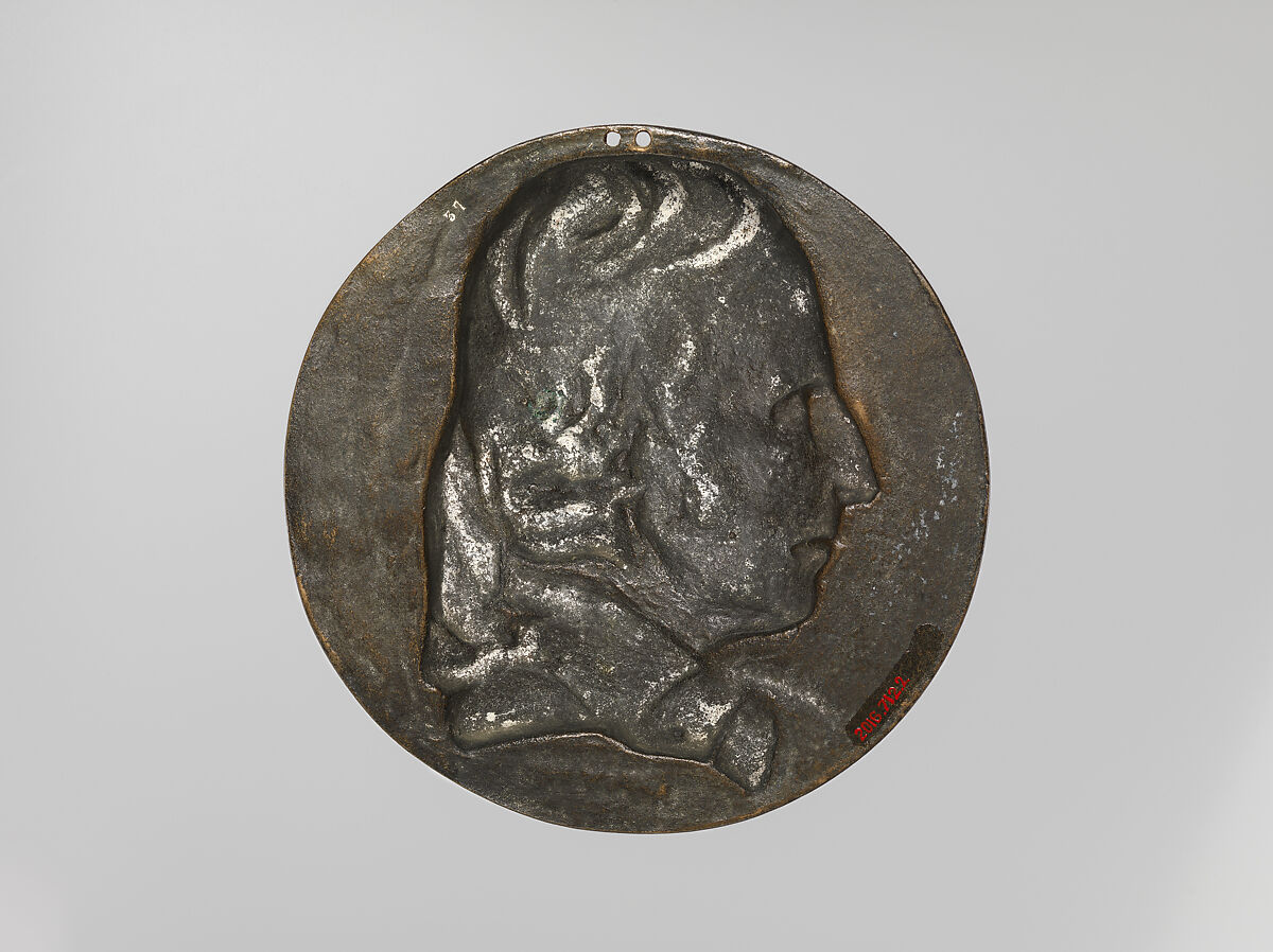 Henri-Benjamin Constant de Rebecque (1767–1830), Medalist: Pierre Jean David d'Angers (French, Angers 1788–1856 Paris), Bronze, French