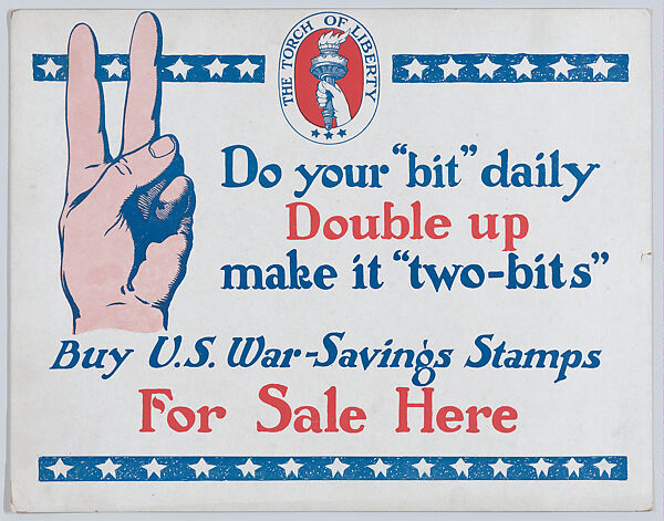 Do your "bit" daily, Anonymous, American, 20th century, Commercial color lithograph 