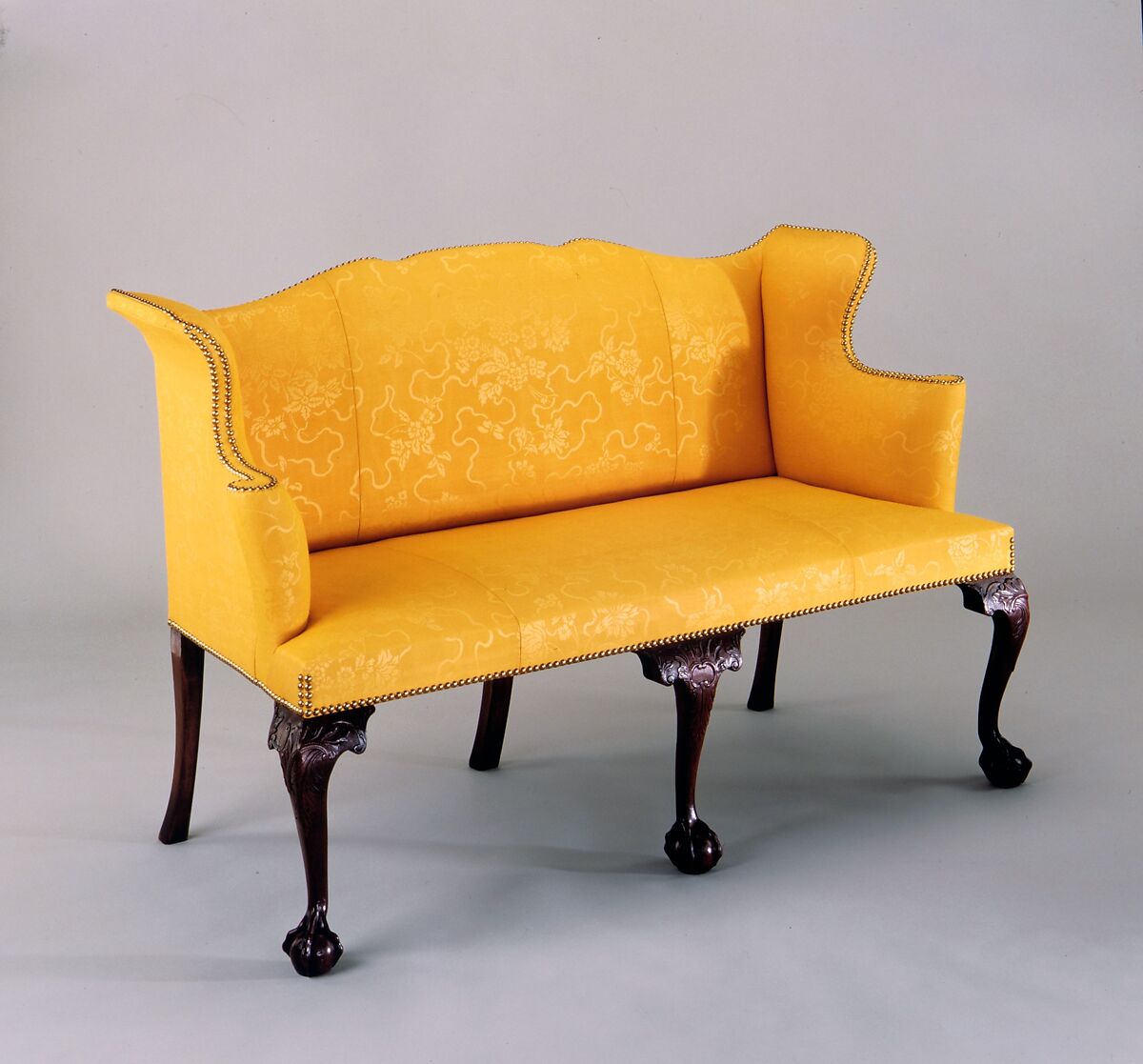 Settee, Mahogany, maple, cedar, birch, white pine, American