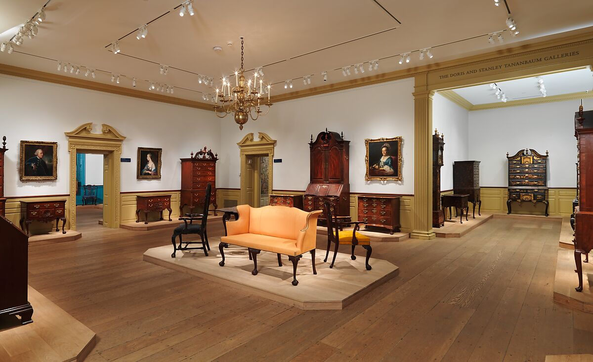 Settee, Mahogany, maple, cedar, birch, white pine, American