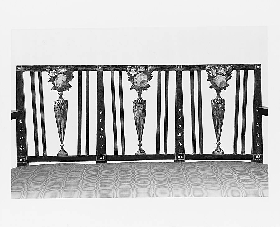 Settee, Ash, cherry, white pine, American