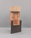 Tuskan Stool, Oeuffice (founded London, 2011), Rossa Perlina marble, Rossa Alicante marble, Porfido Red marble