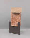 Tuskan Stool, Oeuffice (founded London, 2011), Rossa Perlina marble, Rossa Alicante marble, Porfido Red marble