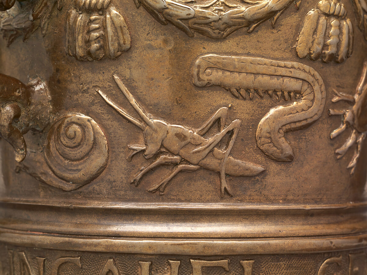 Mortar with Animal Frieze, Modeled by Caspar Gras (Austrian, Bad Mergentheim, near Würzburg 1585–1674 Schwaz, near Innsbruck), Bronze, German, Innsbruck