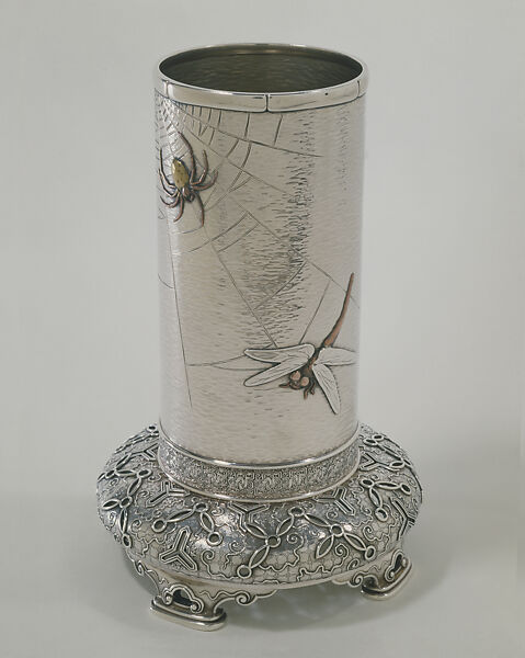 Vase, Tiffany & Co., Silver, copper, brass, and silver-copper-gold alloy, American