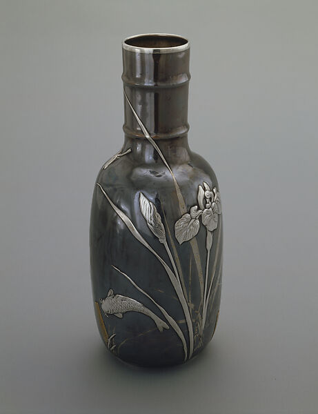 Vase, Tiffany & Co., Silver, copper, brass, and silver-copper-zinc alloy, American