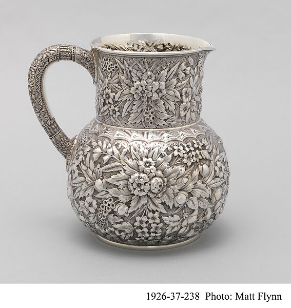 Pitcher, Tiffany &amp; Co. (1837–present), Silver, American 