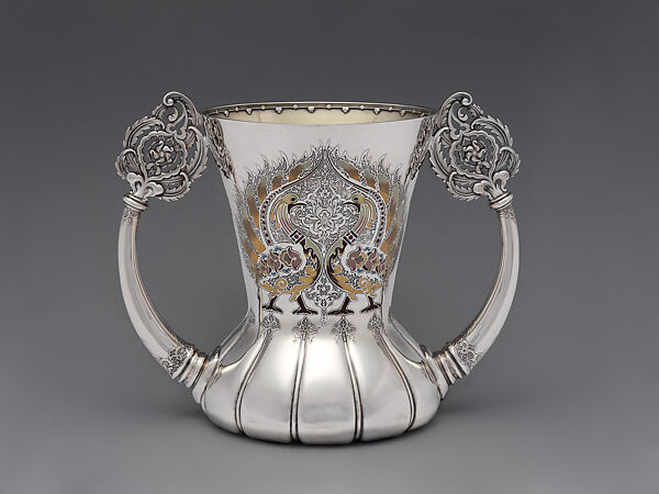 Love Cup, Tiffany &amp; Co. (1837–present), Silver, enamel, and silver gilt, American 