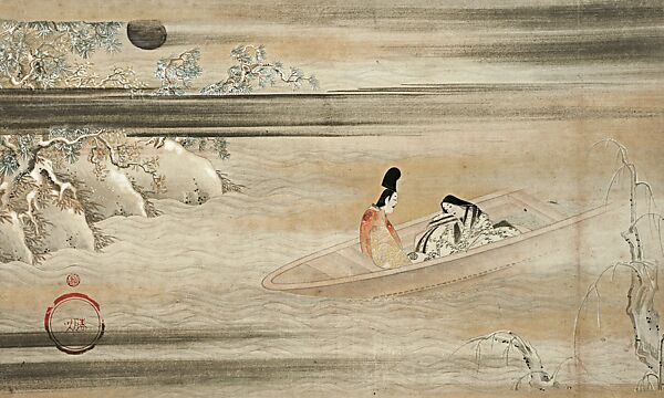 “A Boat Cast Adrift” (Ukifune), from Collection of Ancient Chinese and Japanese Stories (Wakan koji setsuwa zu)