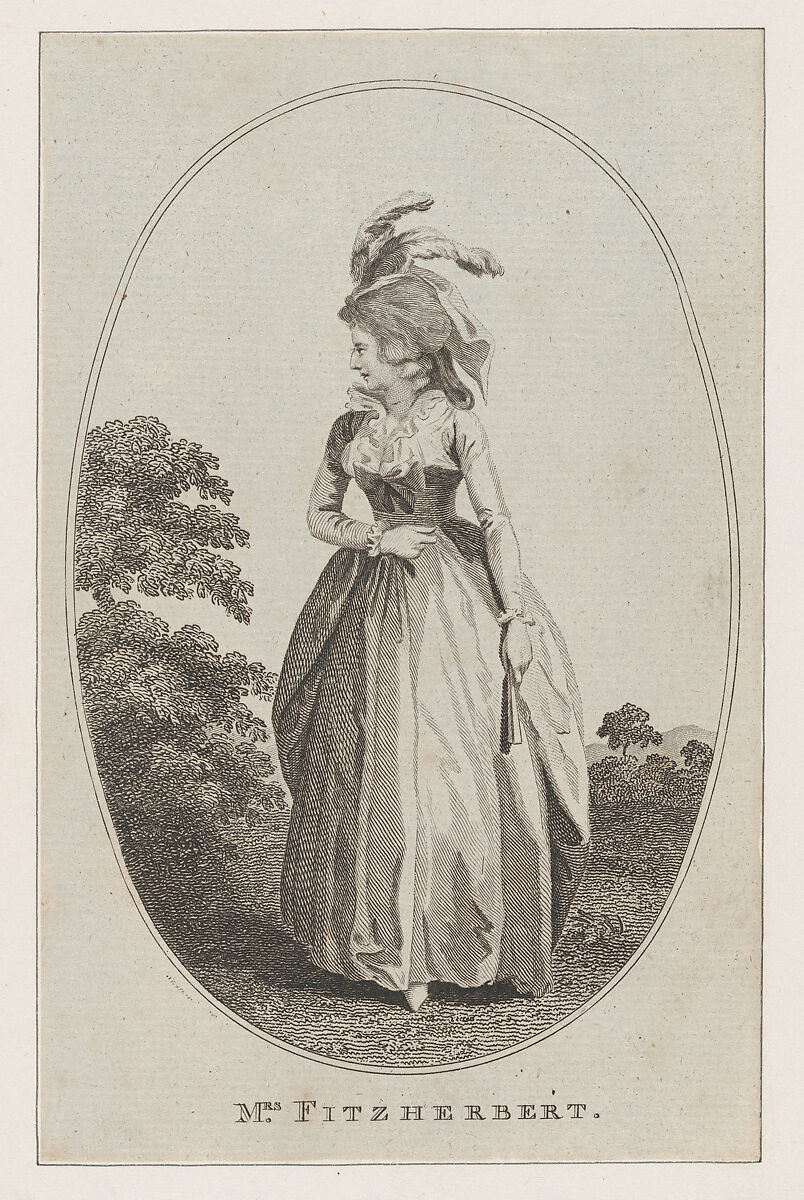 Mrs. Fitzherbert, J. Cook (British, active 1780s), Etching and engraving 