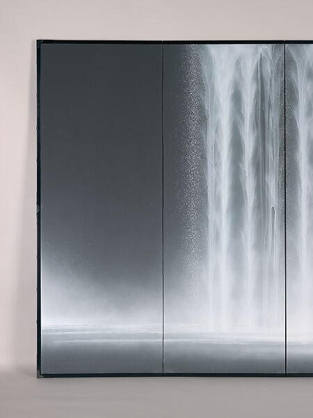 Shrine of the Water God (Suijingū), Hiroshi Senju (Japanese, born 1958), Pair of six-panel folding screens; natural pigments on Japanese mulberry paper, Japan