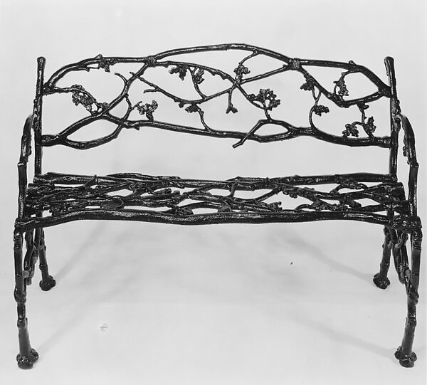 Settee, Cast iron, American 