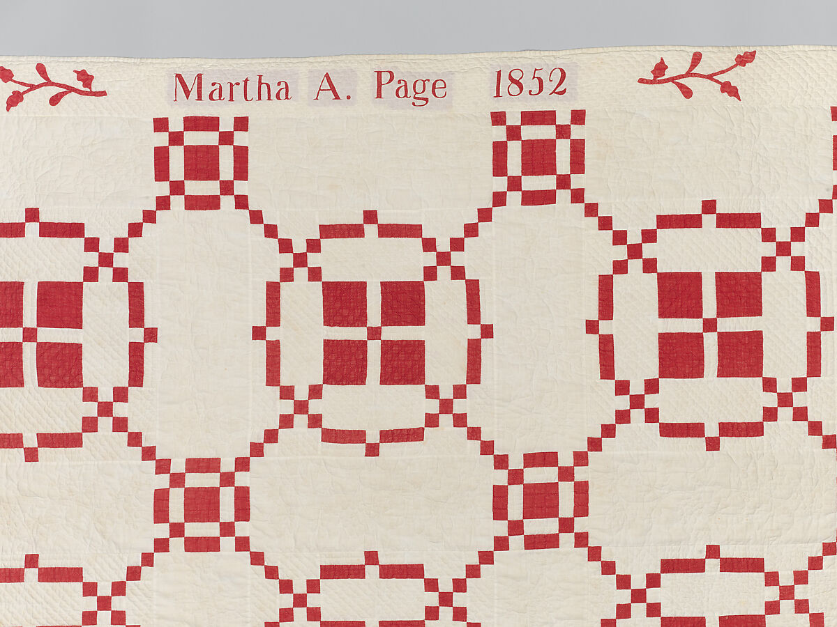 Burgoyne Surrenders or Burgoyne Surrounded Quilt, Martha A. Page, Cotton, American