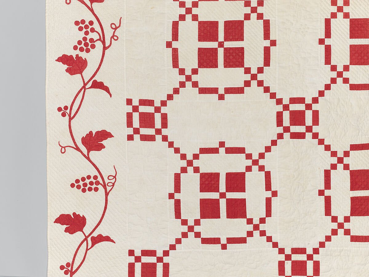 Burgoyne Surrenders or Burgoyne Surrounded Quilt, Martha A. Page, Cotton, American