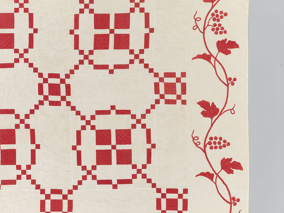 Burgoyne Surrenders or Burgoyne Surrounded Quilt, Martha A. Page, Cotton, American