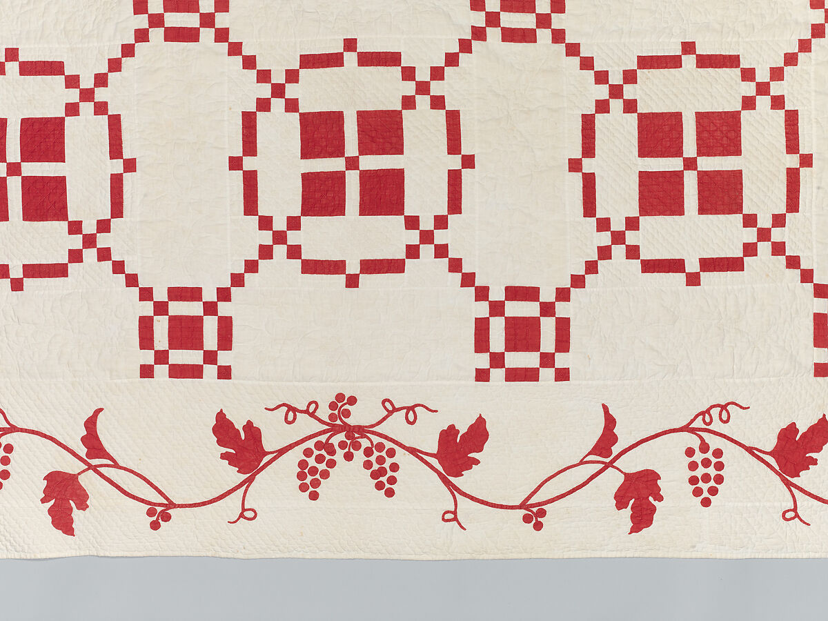 Burgoyne Surrenders or Burgoyne Surrounded Quilt, Martha A. Page, Cotton, American