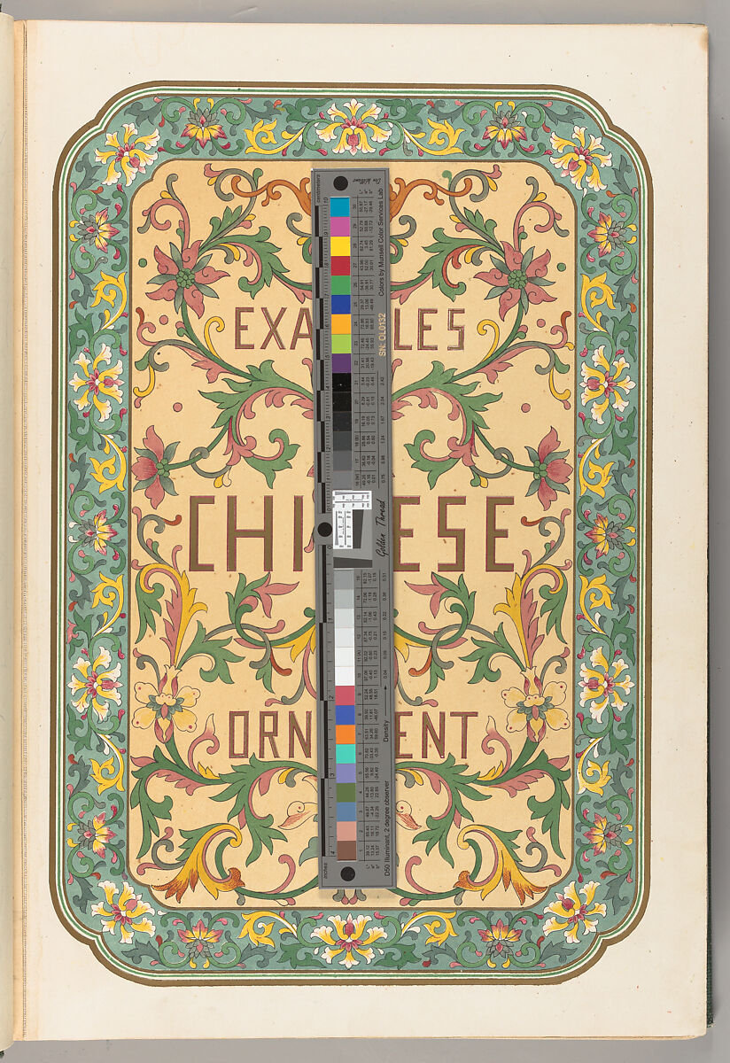 Examples of Chinese ornament selected from objects in the South Kensington Museum and other collections, Owen Jones (British, London 1809–1874 London)