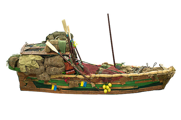 Boat X (from The Wine Dark Sea, Group 9), Hew Locke (British, born 1959), Wood and mixed media 