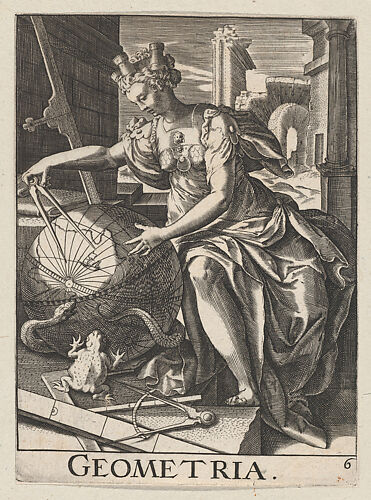 Plate 6: Geometria, from The Seven Liberal Arts