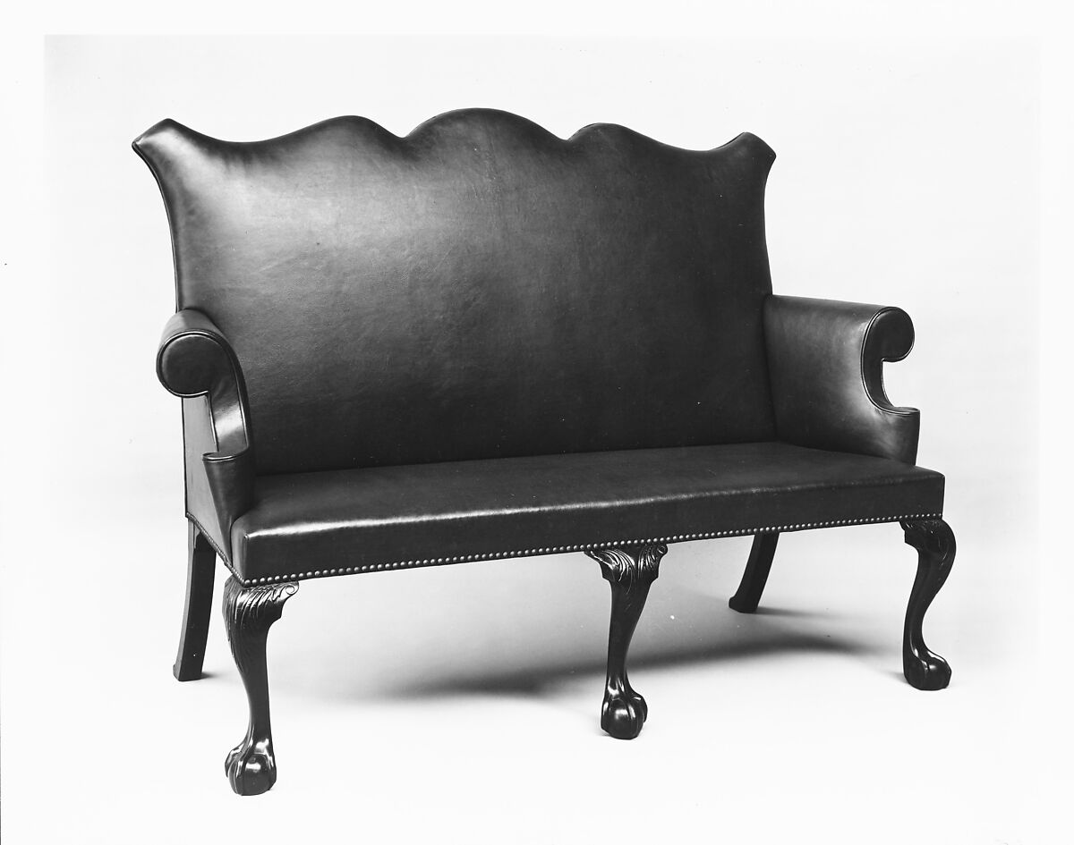 Settee, Joseph Cox (active ca. 1756–1773), Mahogany, red oak, cherry, pine, American