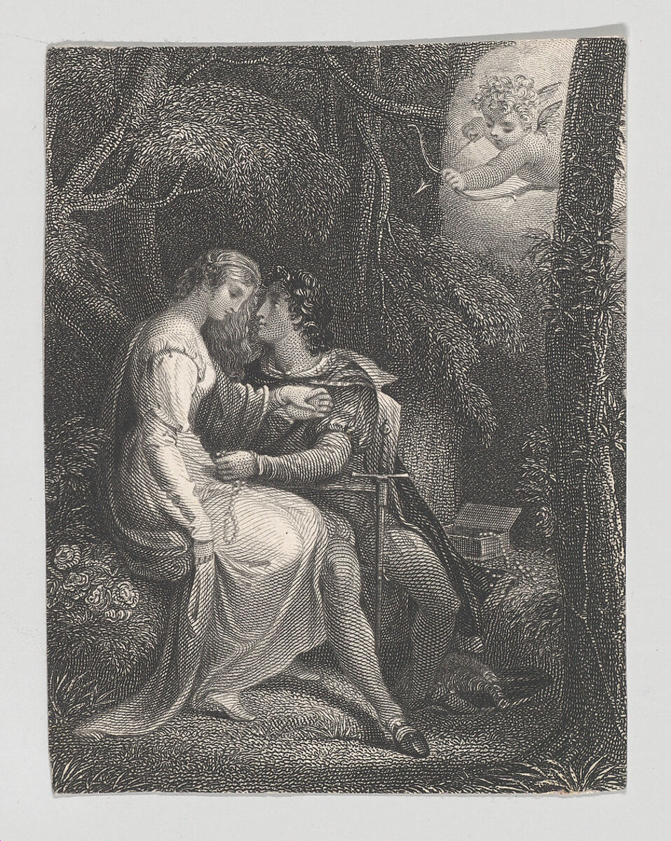A Lover's Complaint, Frederick Bacon (British, London 1803–1887 California), Etching and engraving 