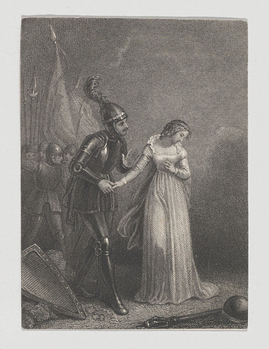 Suffolk and Margaret (Shakespeare, King Henry VI, Part I, Act 5, Scene 3), Charles Heath, the elder (British, London 1785–1848 London), Etching and engraving 