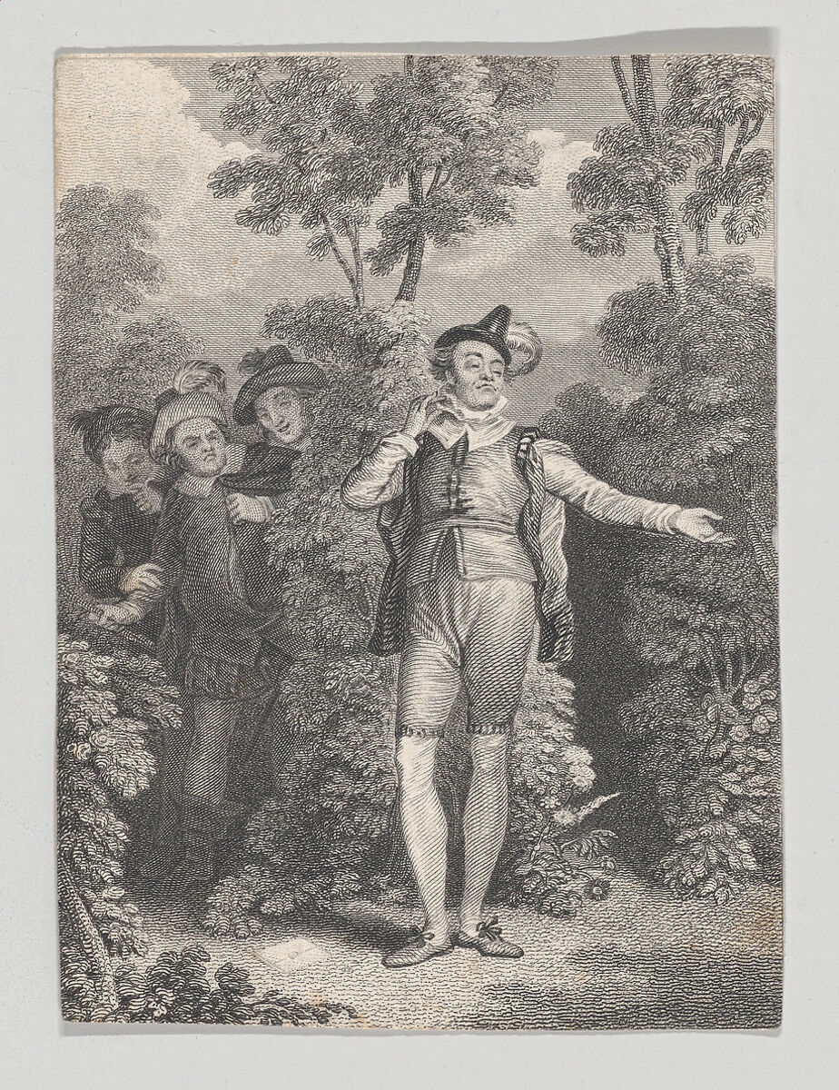 Malvolio (Twelfth Night, Act 2, Scene 5), Charles Heath, the elder (British, London 1785–1848 London), Etching and engraving 