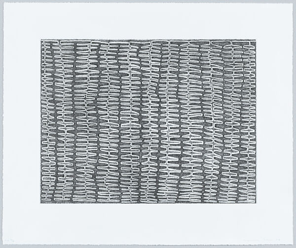 Shaded Recursive Combs, James Siena (American, born Oceanside, California, 1957), Etching 