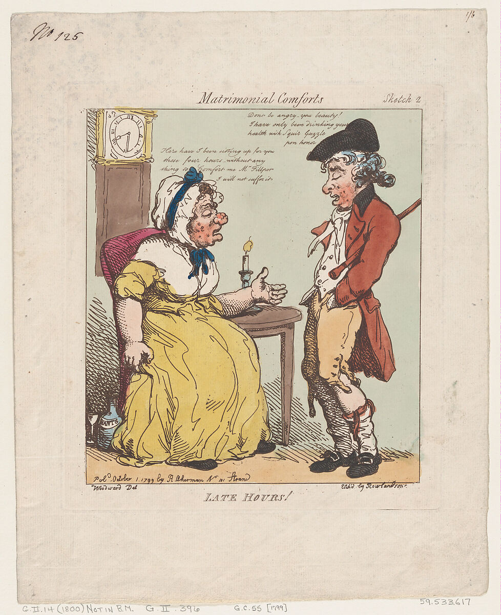 Thomas Rowlandson Late Hours The Metropolitan Museum Of Art