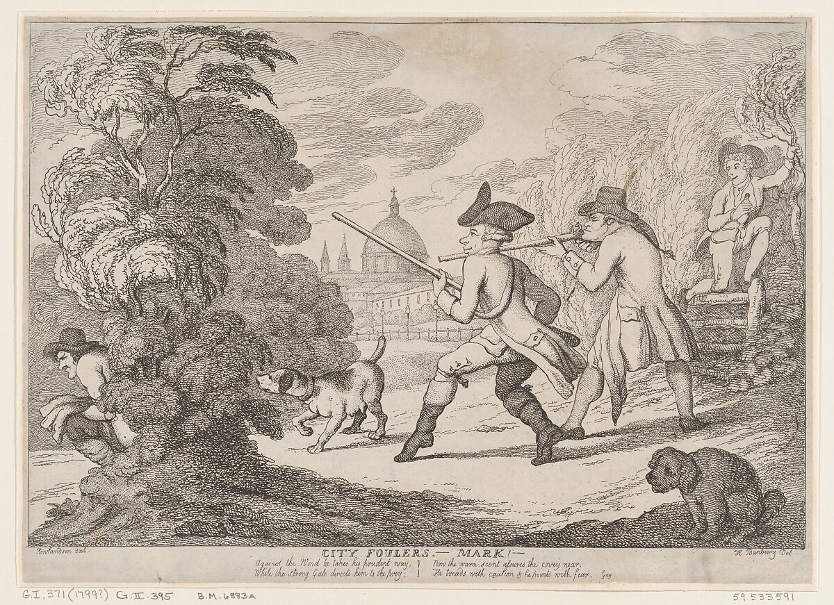 City Foulers-Mark!, Thomas Rowlandson (British, London 1757–1827 London), Etching 