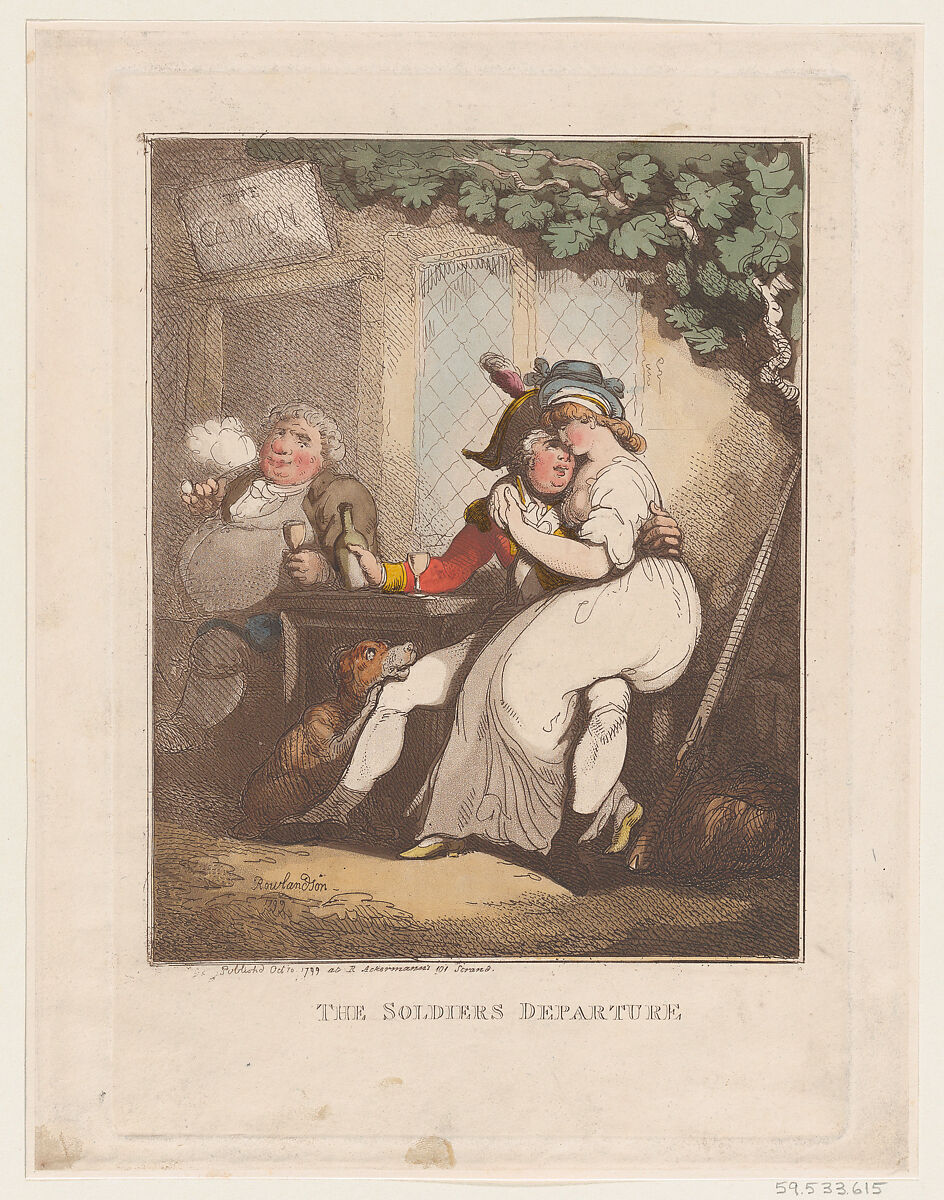 Thomas Rowlandson The Soldier S Departure The Metropolitan Museum   Main Image