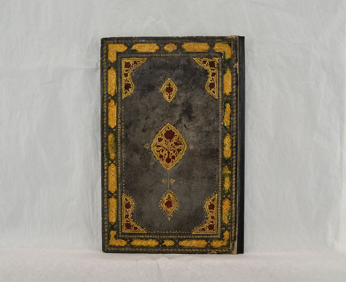 Bound Manuscript with Prayers in Praise of Imam 'Ali, Hasan 'Ali (Iranian, died 1594–95), Manuscript: Ink, opaque watercolor and gold on paper
Binding: Leather and gold
