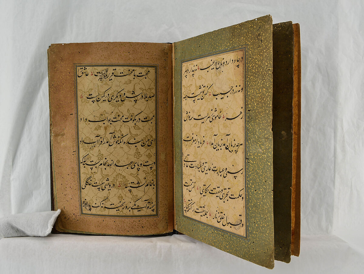 Bound Manuscript with Prayers in Praise of Imam 'Ali, Hasan 'Ali (Iranian, died 1594–95), Manuscript: Ink, opaque watercolor and gold on paper
Binding: Leather and gold