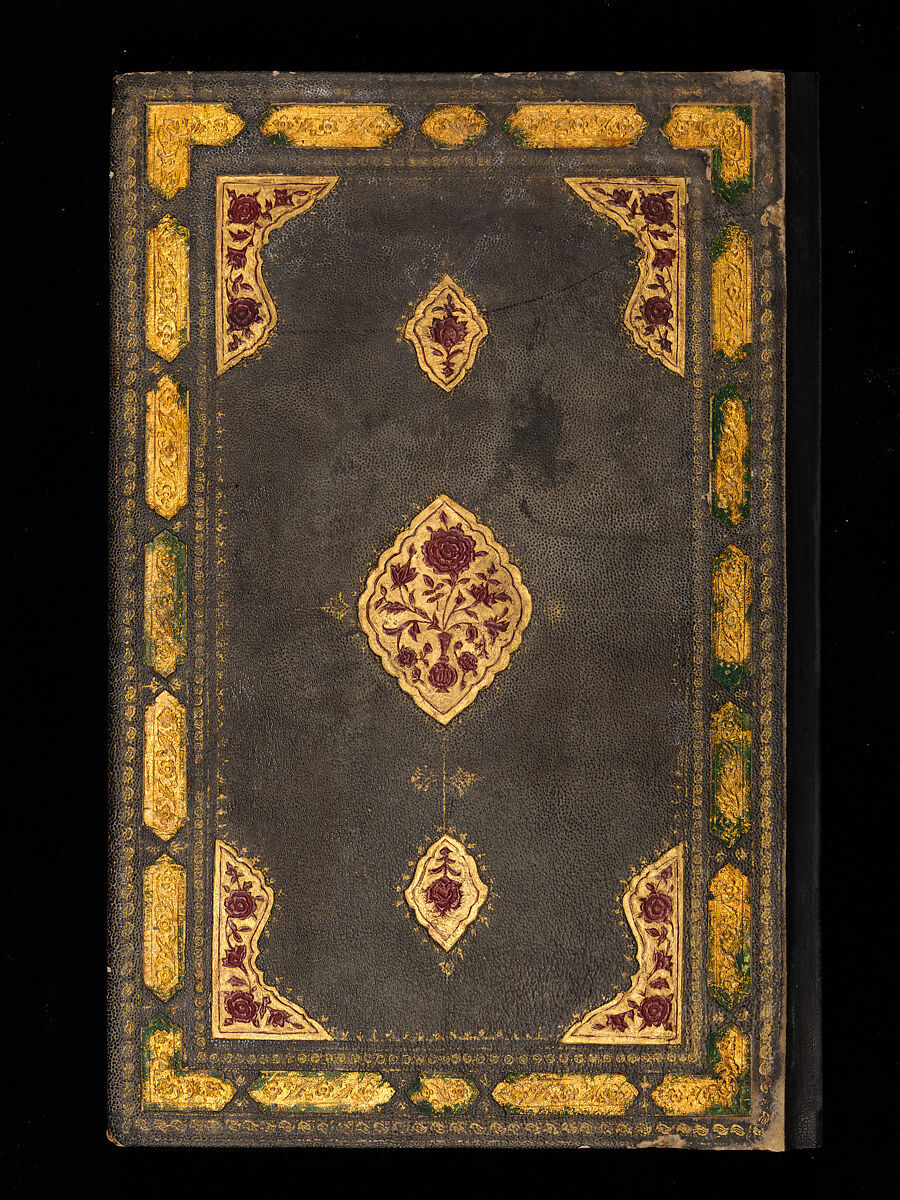 Bound Manuscript with Prayers in Praise of Imam 'Ali, Hasan 'Ali (Iranian, died 1594–95), Manuscript: Ink, opaque watercolor and gold on paper
Binding: Leather and gold