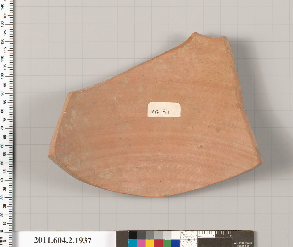 Terracotta fragment of a Nolan neck-amphora (jar), Terracotta, Greek, Attic